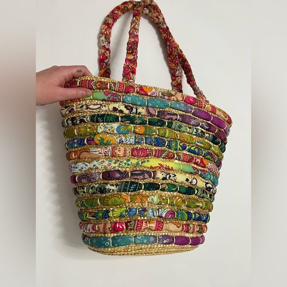 Cappelli Straworld - Large woven fabric bucket tote bag - Picture 5 of 14